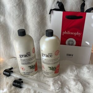 🆕Philosophy Pure Grace Hydrating Shower Gel/Firming Body Emulsion